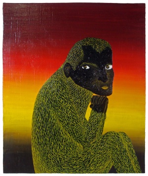 'paul'   oil on wood   65 x 54 cm.