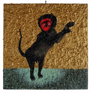 'yrian'   mixed media   25 x 25 cm.   sold to private collection