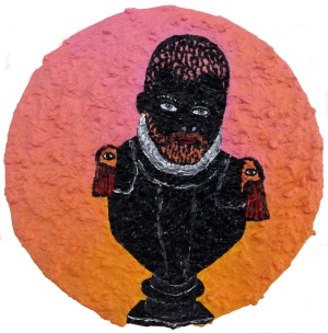 'philipp'   mixed media   ∅ 20 cm.   sold to private collection