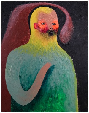 'riku'   acrylic on canvas-panel   30 x 24 cm.