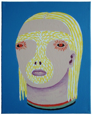'tatton'   acrylic on canvas   30 x 24 cm.
