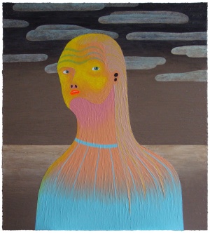 'hild'   acrylic on canvas   110 x 100 cm.