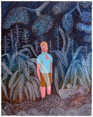 'james'   acrylic on canvas   50 x 40 cm.   sold to private collection