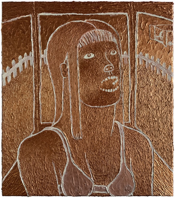 'Doing My Part', 2026<br />acrylic on canvas<br />40 x 35 cm 