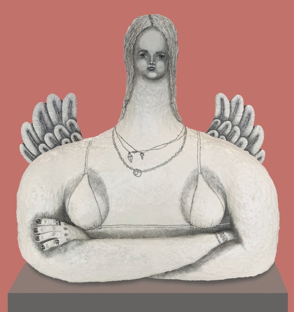 'There Must Be a Story Between Us', 2026<br />mixed media<br />85 x 57 x 50 cm 